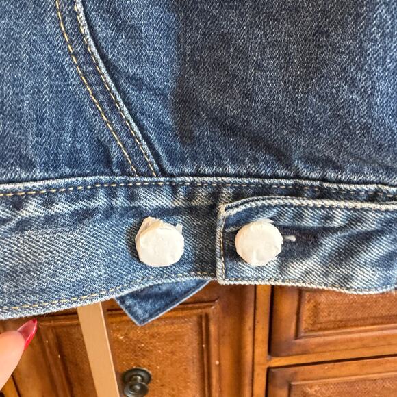 GAP x Cult Gaia Collab Denim Jacket Large Rare Sold Out NWT - Picture 5 of 9